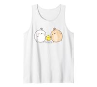 Molang Pinco & PIU PIU Amigos Lindo Anime Camiseta sin Mangas