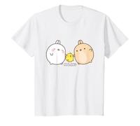 Molang Pinco & PIU PIU Amigos Lindo Anime Niños Camiseta
