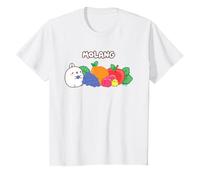 Molang & PIU PIU Comiendo Fruta Lindo Anime Niños Camiseta