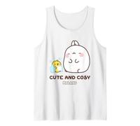 Molang & PIU PIU Lindo Y Acogedor Anime Camiseta sin Mangas