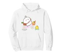 Molang PIU PIU Montar Bicicleta & Skateboard Anime Sudadera con Capucha
