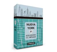 MOLAVIAJAR Nueva York 51 rutas andando con visitas virtuales, 51 tarjetas con su ruta, mapa y vídeo exclusivo. Tamaño 13 x 9 x 3,5 cm