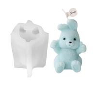 Molde 3D Bunny Mold - Creative Cute Animal Candle Shaper, Silicona Resin Casting Plaster Clay Mold | Diy Crafting for Handmade Wax Figures Table Ornament Home Decor