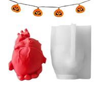 Molde 3D Human Heart Cake Mold, Realistic Non-Stick Casting Mold, High-Temperature Resistant, Postre and Craft Tool for Muffins, Clay, Cement, Chocolate, Soap, Cupcake Topper, 3.19x2.56x3.98 inches