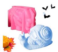Molde 3D para Fundir Caracoles, Molde 3D De Portacaracoles Con Cráneo, Accesorio No Pegajoso Para Manualidades Y Proyectos De Jabón Arcilla Yeso Y Decoración De Escritorio