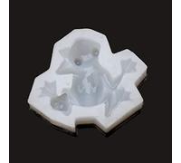 Molde 3D para rana para fundición de resina, moldes de animales, colgante de silicona, etiqueta de equipaje, llavero C de silicona para fundición