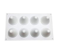 Molde 3D para tartas de mousse de árbol de Navidad, para hornear, chocolate, frutas, 8 cavidades