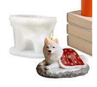Molde 3D para Vela con Forma de Perro,Molde de Figuritas de Animales para Escayola - 3D para Jabón Velas Manualidades - para Cera, Jabón, Manualidades DIY, Decoración del Hogar, Hormigón, Artesa