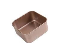 Molde antiadherente cuadrado de metal para hornear con acabado interior suave para pasteles Castella y porciones ordenadas, molde cuadrado para tartas Castella Bakeware para el hogar, molde de postre