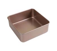 Molde antiadherente cuadrado de metal para hornear con acabado interior suave para pasteles Castella y porciones ordenadas, molde cuadrado para tartas Castella Bakeware para el hogar, molde de postre