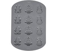 Molde antiadherente para galletas Wilton Holiday Shapes de 12 cavidades