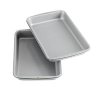 Molde antiadherente para galletas y brownies Wilton Recipe Right de 28 x 18 cm (paquete de 2)