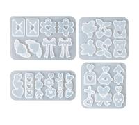 Molde Aretes En Forma Cerezas Múltiples Accesorios Silicona Resistentes Para Facilitar Liberación Y Diversas Tamaños Silicona Reutilizable