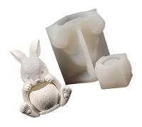 Molde Artesanal De Silicona Con Diseño De Animal De Pascua Único Para Portalápices De Resina Hecho a Mano Macetas Y Creaciones De Regalos Únicas Molde Para Macetero De Hormigón En Forma De