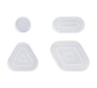Molde artesanal de silicona Flexible con diseño conectable para yesos de resina epoxi y fabricación de velas, molde de silicona artesanal