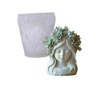 Molde artístico de silicona "Chica dormida" de resina fundida para hacer joyas, decoración de jardín para el hogar, proyectos de manualidades creativos, molde para hacer joyas