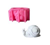 Molde artístico de silicona para hacer jabón creativo, diseño de calavera y caracol, decoraciones de resina y chocolate, moldes de silicona resistentes para cera