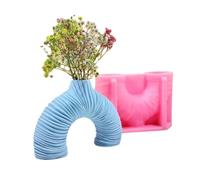 Molde artístico de silicona para jarrón adecuado para crear adornos de resina y yeso, añade atractivo estético a cualquier molde de decoración de yeso espacial