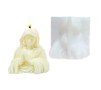 Molde artístico de vírgenes orantes de silicona Flexible para elaborar velas, arte de resina y decoración, molde para manualidades de velas hecho a mano