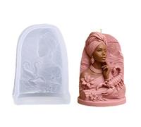 Molde artístico para velas de silicona Sand Queens Ideal para entusiastas y amantes de la decoración del hogar Molde de silicona para velas Desert Queens