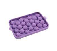 Molde Bolas Hielo | Herramienta de Preparación de Bebidas de 25 Cavidades,Molde de Silicona para Hielo con Tapa Desmontable | Enfriar Bourbon, Vino, Cócteles, en Autocaravana, Camping, Casa y