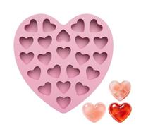 Molde chocolate corazón silicona - 22 cavidades pastelería postre San Valentín DIY hecho a mano horno resistente chocolate caramelo pastel molde cocina regalo romántico fabricación casa