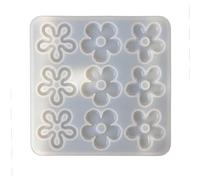 Molde colgante de flor de silicona, molde de fundición de resina epoxi de para joyería, collar, pendientes, colgante, fabricación artesanal, moldes para dijes de flores