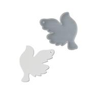 Molde colgante de palomas de silicona, moldes para hacer velas, moldes colgantes de silicona para detalles realistas, fabricación de joyas y accesorios, artesanía de resina
