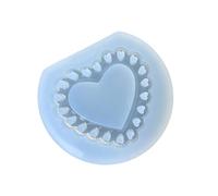 Molde colgante en forma de corazón seguro para alimentos, herramienta artesanal reutilizable para dijes de resina y diseños de regalos decorativos, molde para hacer joyas