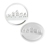 Molde con de casa de 1 pieza - Moldes de silicona para casa con de corazón, resistentes a los desgarros | Creative House moldes para velas para hacer velas, molde para fundición arquitecto