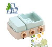 Molde con tapa, 6 compartimentos, reutilizable, con forma de dibujos animados, para hacer pasteles en el congelador, para frutas, piruletas, caramelos, chocolate