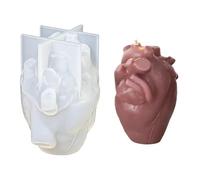 Molde Corazón de Silicona - Modelo Anatómico | Fabricación de jabón con vel