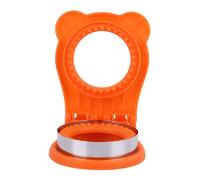Molde cortador de sándwich, cortador de pan Manual, herramienta selladora redonda para cocina (Naranja)