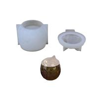 Molde creativo de resina epoxi con tapa para dulces, regalos y organizadores decorativos, molde fácil de liberar para joyas