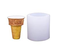 Molde creativo de silicona con forma de cono crujiente para fondant, pastelería, chocolate, caramelos, moldes para hornear silicona para decoración de mousse