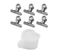 Molde creativo de silicona con forma de corazón para tazas de té para hacer tazas a mano, molde de soporte de hormigón