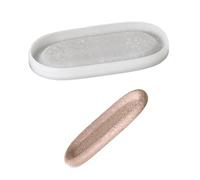 Molde creativo de silicona epoxi con forma ovalada de almacenamiento, elegante molde para entusiastas de las manualidades, herramientas de arte hechas a mano