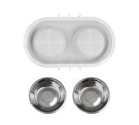 Molde creativo de silicona para cuenco de animales, para hormigón, yeso, apto para alimentos, accesorios para mascotas, herramienta de joyería, suministros de manualidades para productos para mascotas