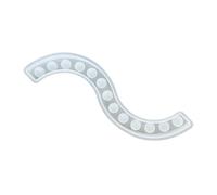 Molde creativo de silicona para jarrón de tubo para soporte floral artístico, molde de resina para jarrón de resina para espacios pequeños, pruebas de solución de vegetación, tubo hidropónico