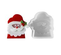 Molde Creativo De Vela Papá Noel En Molde Silicona Para Pilar Papá Noel Para Manualidades Cera Perfumadas Hechas A Mano Suministros