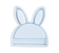 Molde creativo para cabeza de conejos de fácil liberación, textura de silicona, suministros hechos a mano, adecuado para manualidades y decoración del hogar, molde decorativo multifuncional