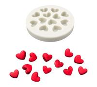 Molde creativo para fondant en forma de corazón, herramienta de cocina para fondant, decoración de pasteles, molde de silicona
