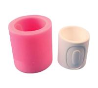 Molde Creativo Para Portavelas Con Números Práctico Molde De Silicona Manualidades Soporte Velas De Cemento Manualidades Con Patrones Numéricos Silicona Artesanos Artistas Y