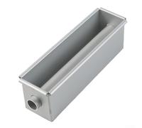 Molde cuadrado de aluminio para pan con tubo central para hornear pasteles, pan y pudín, con material y antiadherente para una fácil liberación (B)