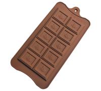 Molde cuadrado de fabricación de chocolate, molde de moldeo de chocolate, Moldes de pastel resistentes al calor, moldes de galletas, moldes de chocolate antiadherentes, cuadrados reutilizables para la
