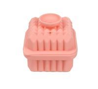 Molde cuadrado de silicona para hielo, bandeja para hacer hielo de cristal único con embudo, fusión lenta para whisky y cócteles