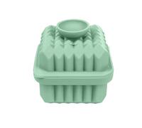 Molde cuadrado de silicona para hielo, bandeja para hacer hielo de cristal único con embudo, fusión lenta para whisky y cócteles
