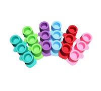 Molde de 3 agujeros para macetas, herramienta de fundición geométrica redonda/cuadrada de hormigón, cemento de silicona para plantas en maceta para manualidades de arcilla