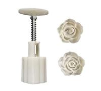 Molde de 50 g con sello de rosas, cortador de galletas, presión de mano, grado alimenticio, accesorios para hornear, festival de mediados de otoño, accesorio de cocina, sombrero de pescador, sombrero