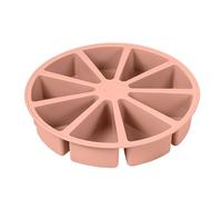 Molde de 9 puntos, forma triangular, para tarta de queso, pizza, molde de silicona, molde de silicona , molde para mousse, 10,43 x 1,97 pulgadas